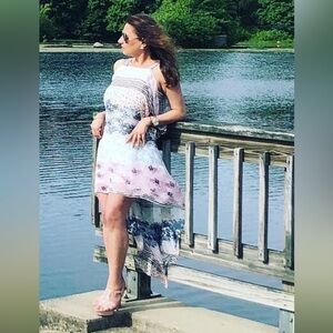 Floral Asymmetrical Dress